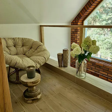 W Lesie Z Kominkiem I Ogrodem Niedalino